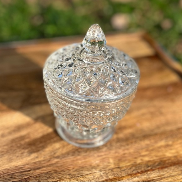 Other - Vintage Cut Glass Sugar Dish